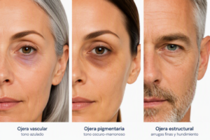 Tipos de ojeras vascular pigmentaria y estructural